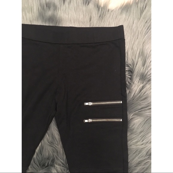 Benjamin Jay double zipper stretch leggings - Picture 3 of 5